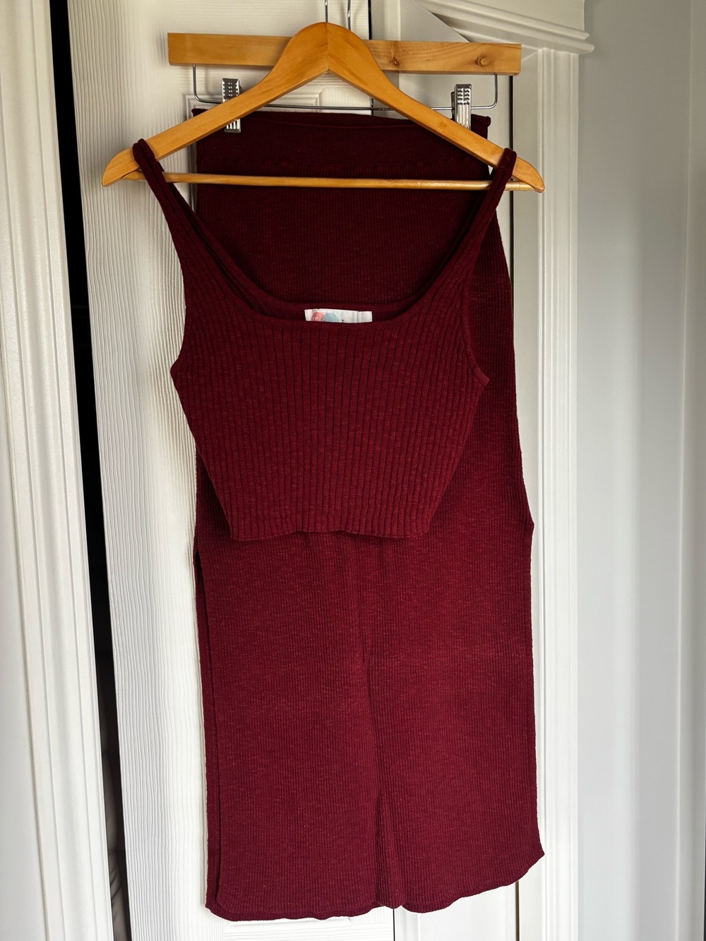 Free People Beach Ribbed Tank and Maxi Skirt Set